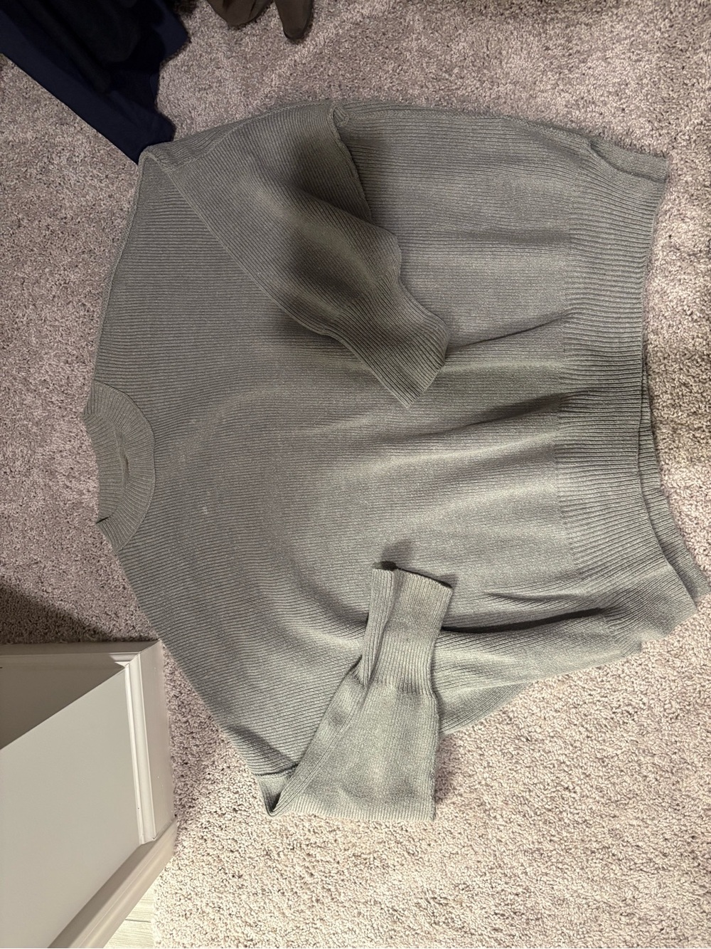 Grey Free People Oversized Sweater